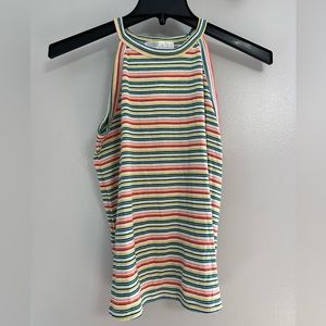 NWT Society & Stitch Multicolored Halter Racerback Tank
